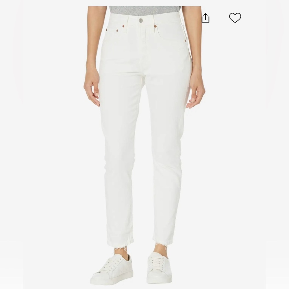 Levi's Women's Crisp White Ankle Jeans
